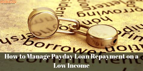 How To Manage Payday Loan Repayments